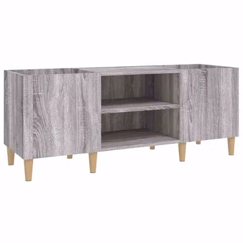vidaXL Record Cabinet in Grey Sonoma, W/D/H: 121 x 38 x 48 cm – 1