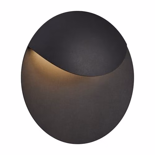 Nordlux Valopin LED Outdoor Wall Light, Black Metal, IP54, Warm White 3000K