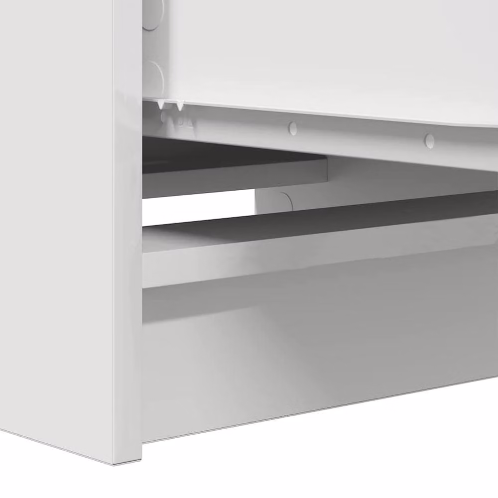 Berkfield Home White Matt Minimalist Sideboard, W/D/H: 37.5 x 35 x 99 cm – 2