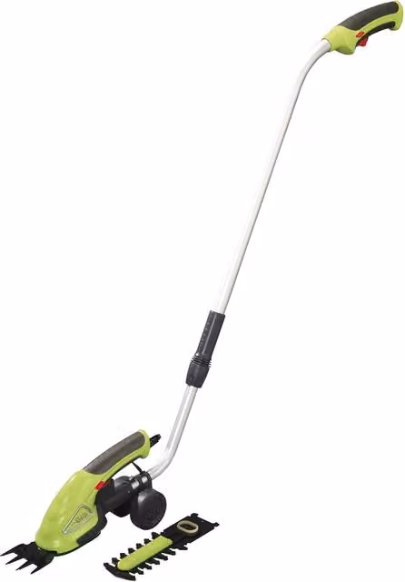 Garden Gear Cordless Hedge Trimming Shears with Extension Handle and Rechargeable Battery, Green