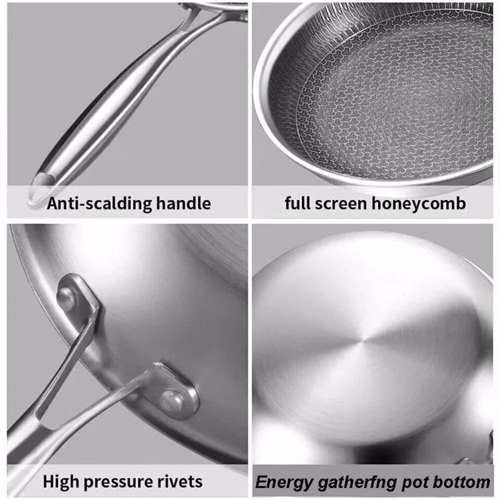 Nordara 24cm Stainless Steel Non Stick Induction Frying Pan in Silver – 2