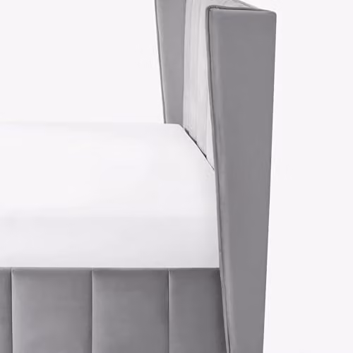 Julian Bowen Katie Grey Velvet Upholstered Ottoman Storage Bed Frame W/D/H: 180 x 200 x 131 cm – 5