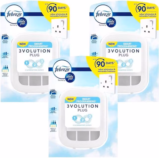 Ambi Pur Plug-In Machine Set of 3 in White