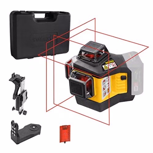 Stabila LAX 600 Multi-Line Laser 12V Bare Unit in Red and Yellow – 1