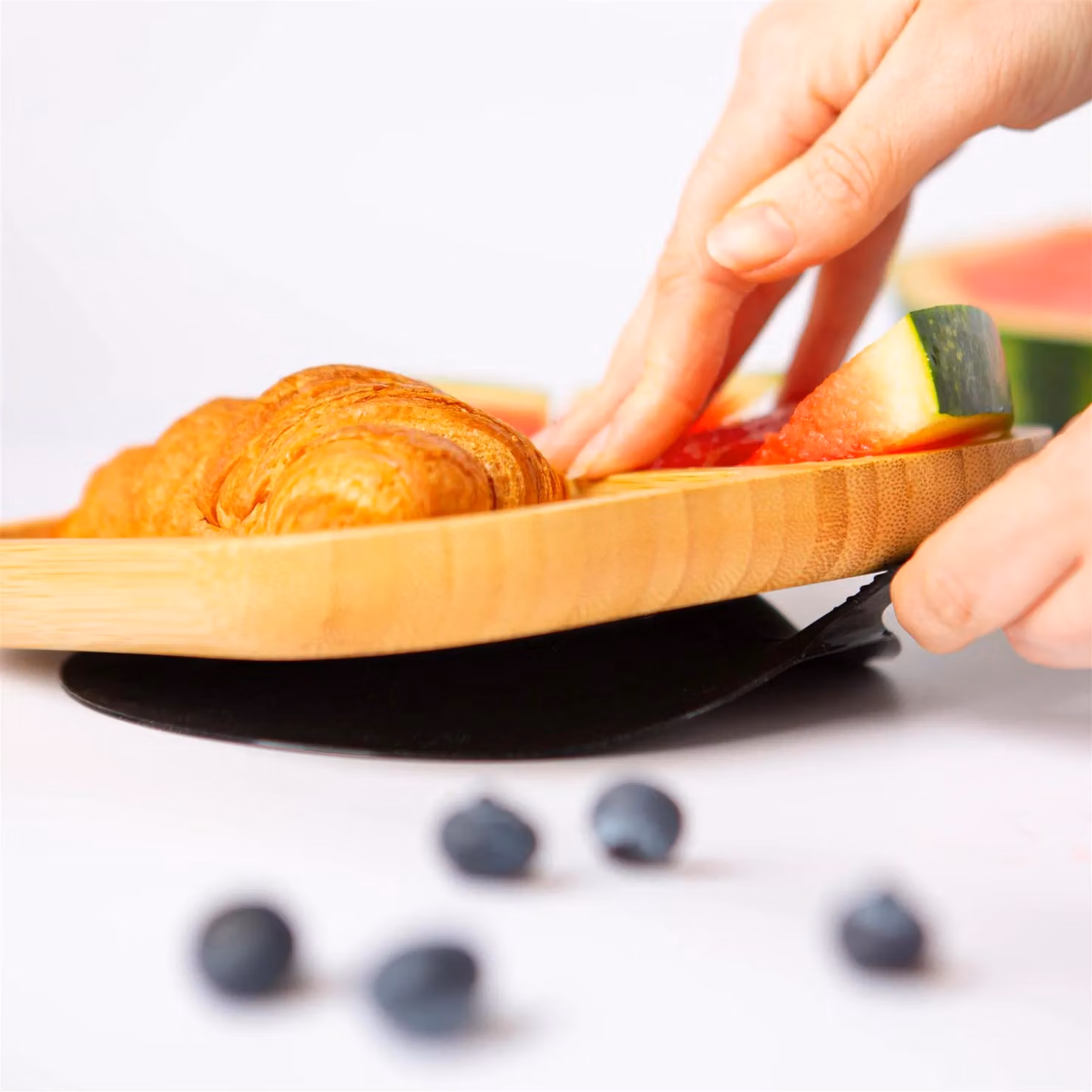 Tiny Dining Bamboo Segmented Non-Slip Baby Weaning Divided Suction Plate in Black – 5