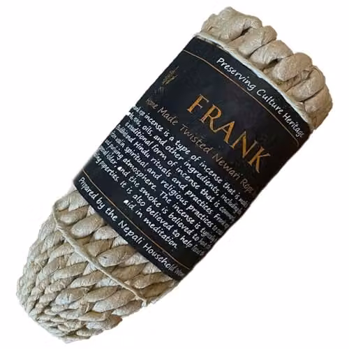 Ancient Wisdom Pure Herbs Rope Incense in Brown, Authentic Nepali Frankincense