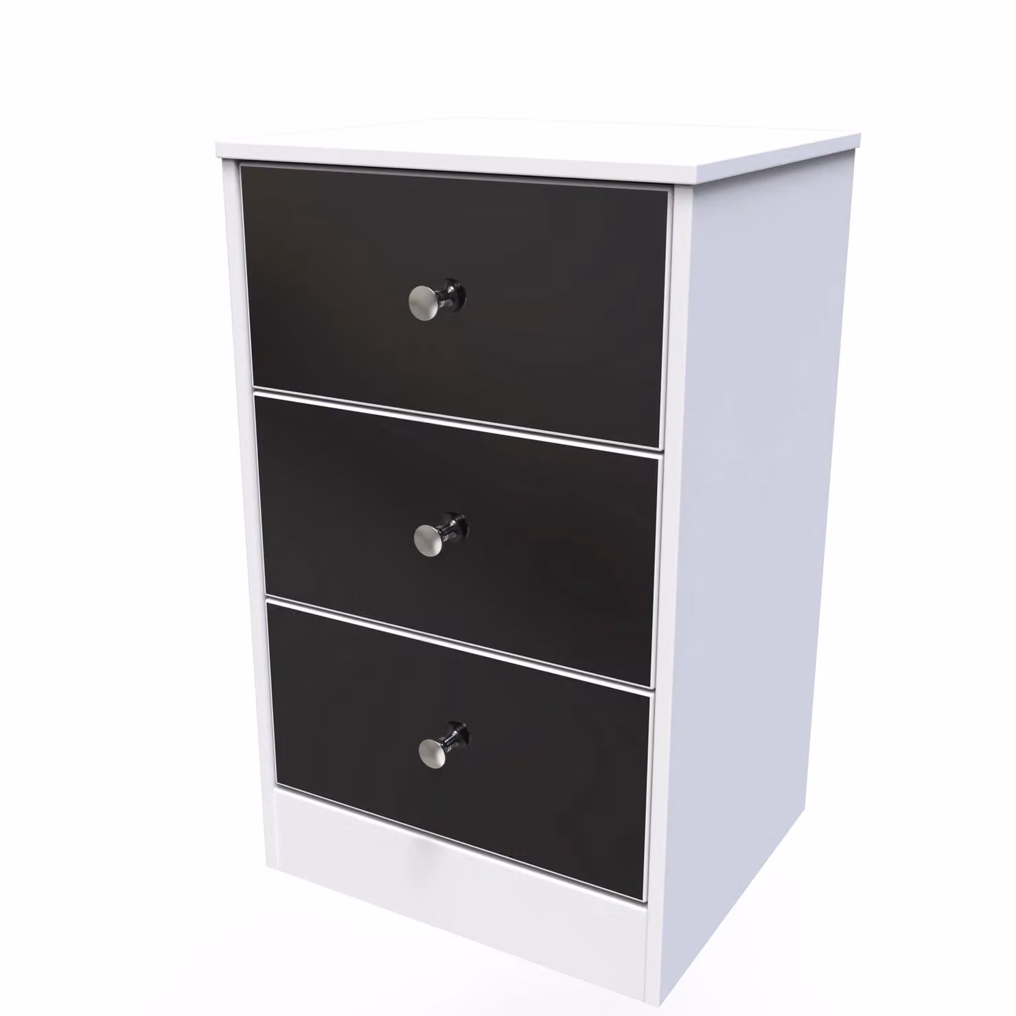 2 U Taunton 3 Drawer Bedside Cabinet in Black – 2