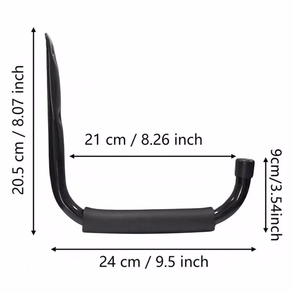 PAWNORA 6 Heavy Duty Steel Storage Hooks in Black – 2