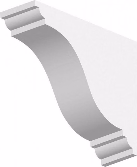 Orac Decor Dentil Block Exterior Moulding, White, H: 77 mm x W: 250 mm x D: 200 mm