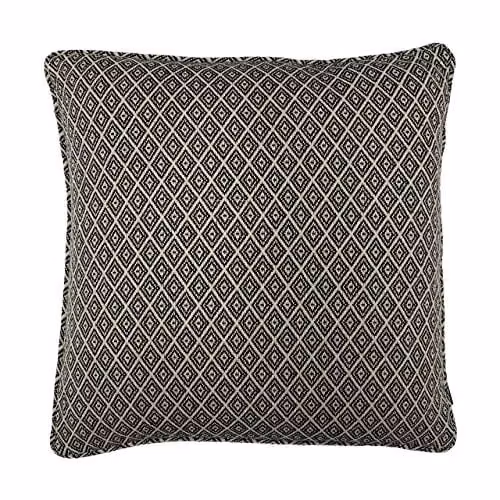 Paoletti Tangier Square Graphic Cushion in Black and White, W/D/H: 55 x 55 x 55 cm – 1