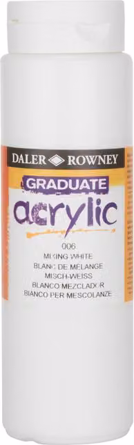 Daler Rowney Graduate Acrylic Mixing White, 500ml