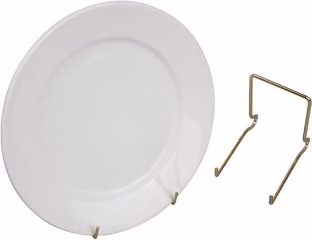 Universal Textiles Gold Metal Brass Plate Stand No 3, 140mm