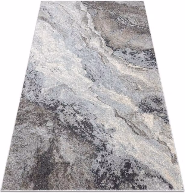 RugsX Fusion Geometric Modern Rug in Grey, W/D: 120 x 170 cm