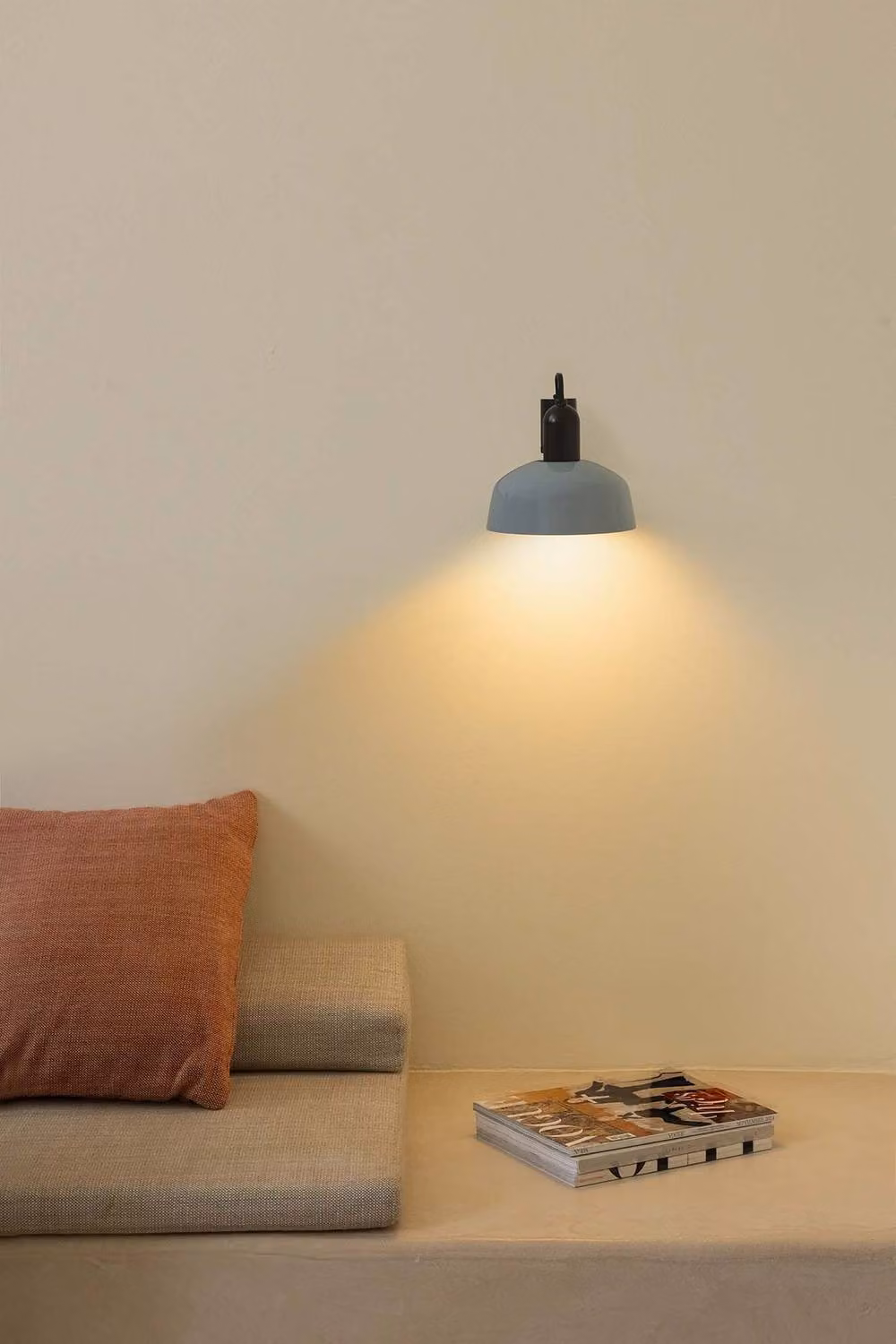 Netlighting Tatawin Dome Wall Lamp in Black Gloss and Grayish Blue with E27 Socket – 2