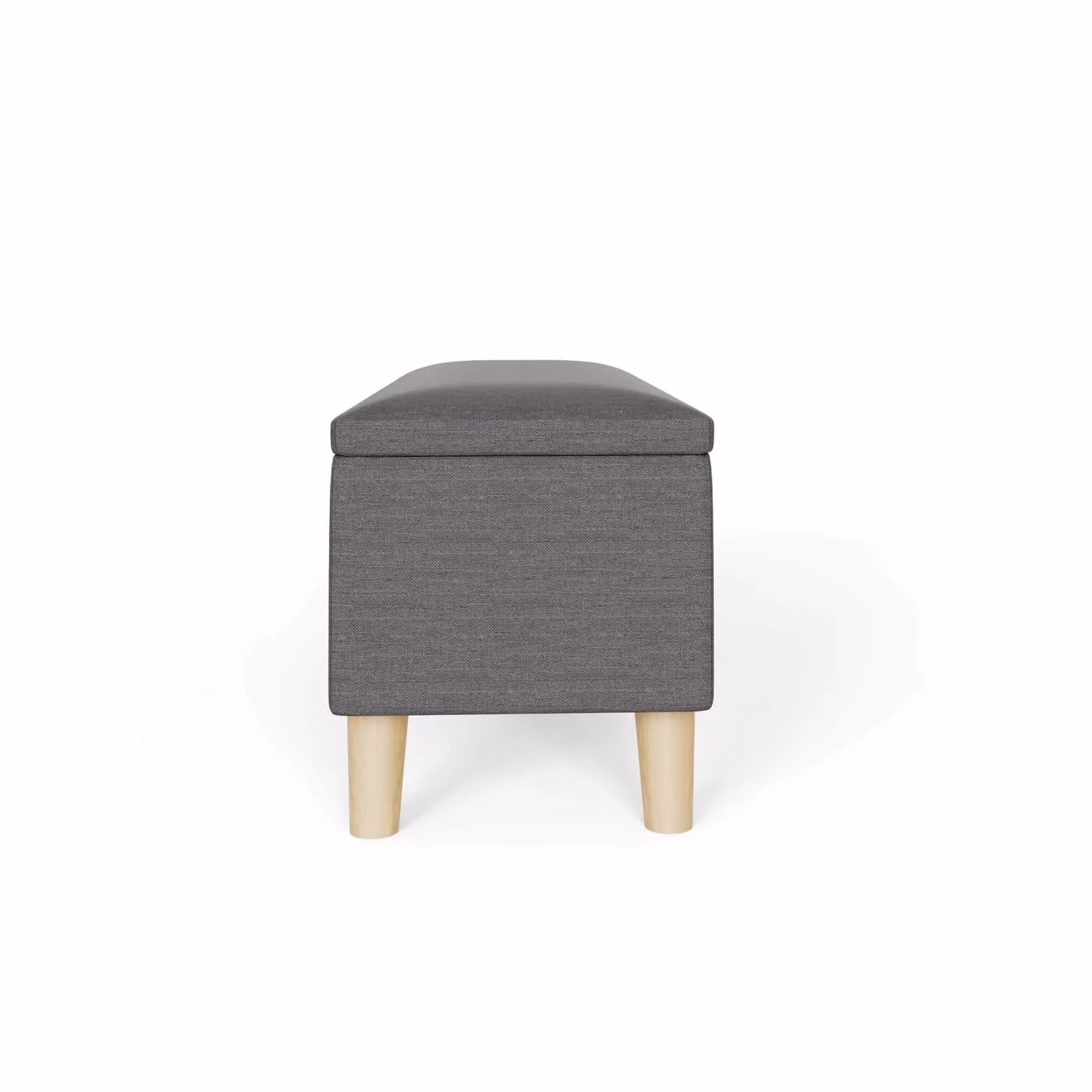 GFW Secreto Fabric Storage Ottoman Bench in Grey – 6