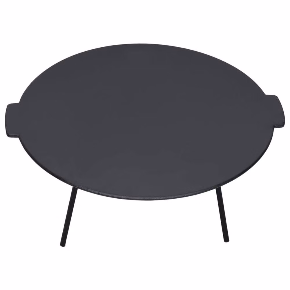 Berkfield Cast Iron Grill Plate, Black, Diameter: 44 cm – 2