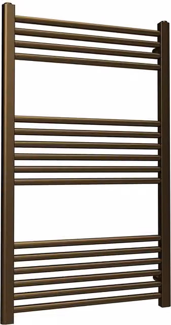 Lux Heat Coloured Steel Towel Radiator in Antique Brass, W/H: 60 x 100 cm