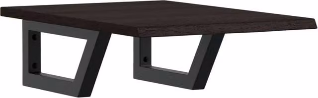 Berkfield Home Wall Mounted Basin Shelf in Brown Oak and Steel – 1