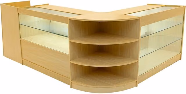 Monstershop Theia LED Shop Counter Set K1200, C1200, TB60 & LM60 in Maple Beige