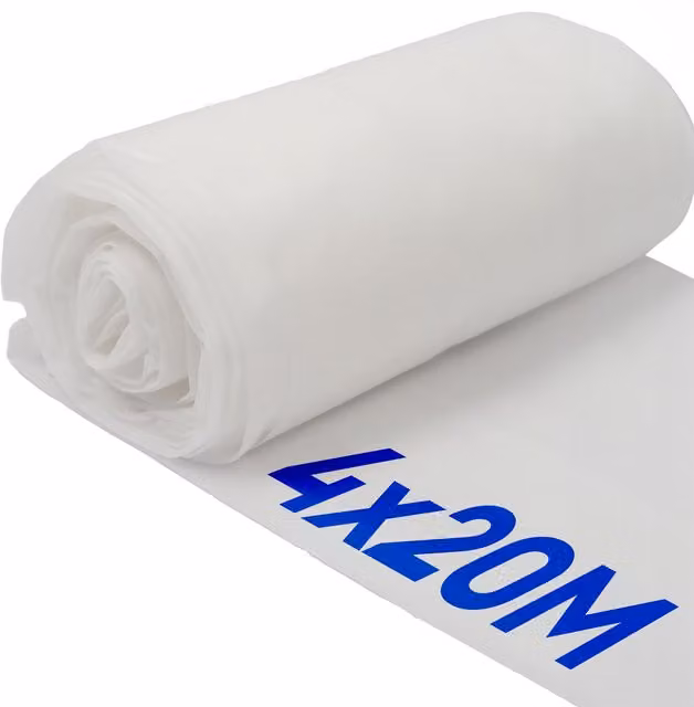 Harbour Housewares 30gsm Plant Fleece Frost Protection in White, 4 Rolls (4m x 20m Coverage) – 1