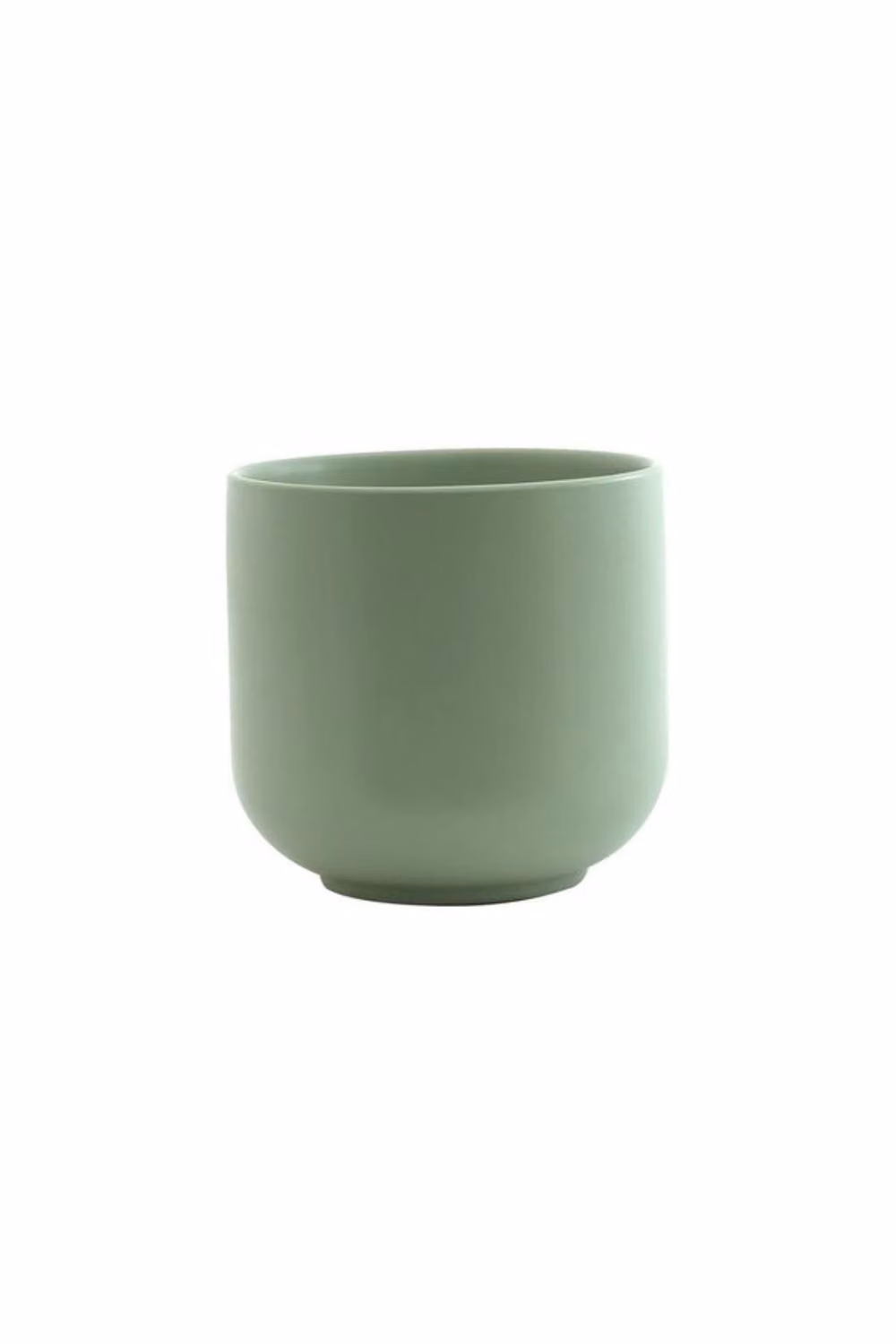 KDMD Hortus Havana Matt Sage Ceramic Planter Set, 2 Pack, Light Green, Diameter: 15 cm – 2