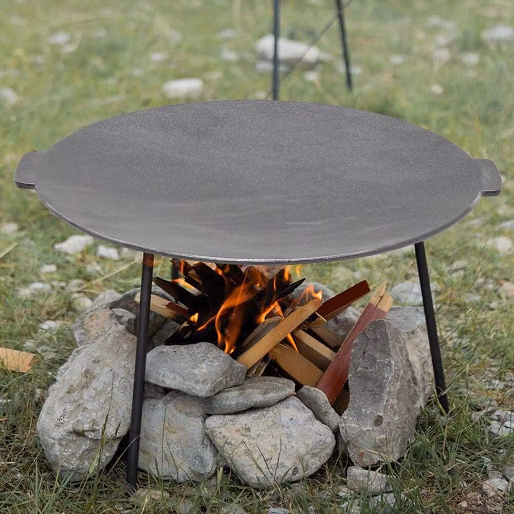KORVIXA Cast Iron Non-Stick Griddle Pan in Grey – 3