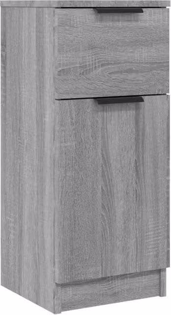 Berkfield Home Grey Sonoma Sideboard in MDF, W/D/H: 30 x 30 x 70 cm