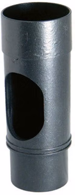 FloPlast Cast Iron Effect 68mm Round Access Pipe RX1 - Grey
