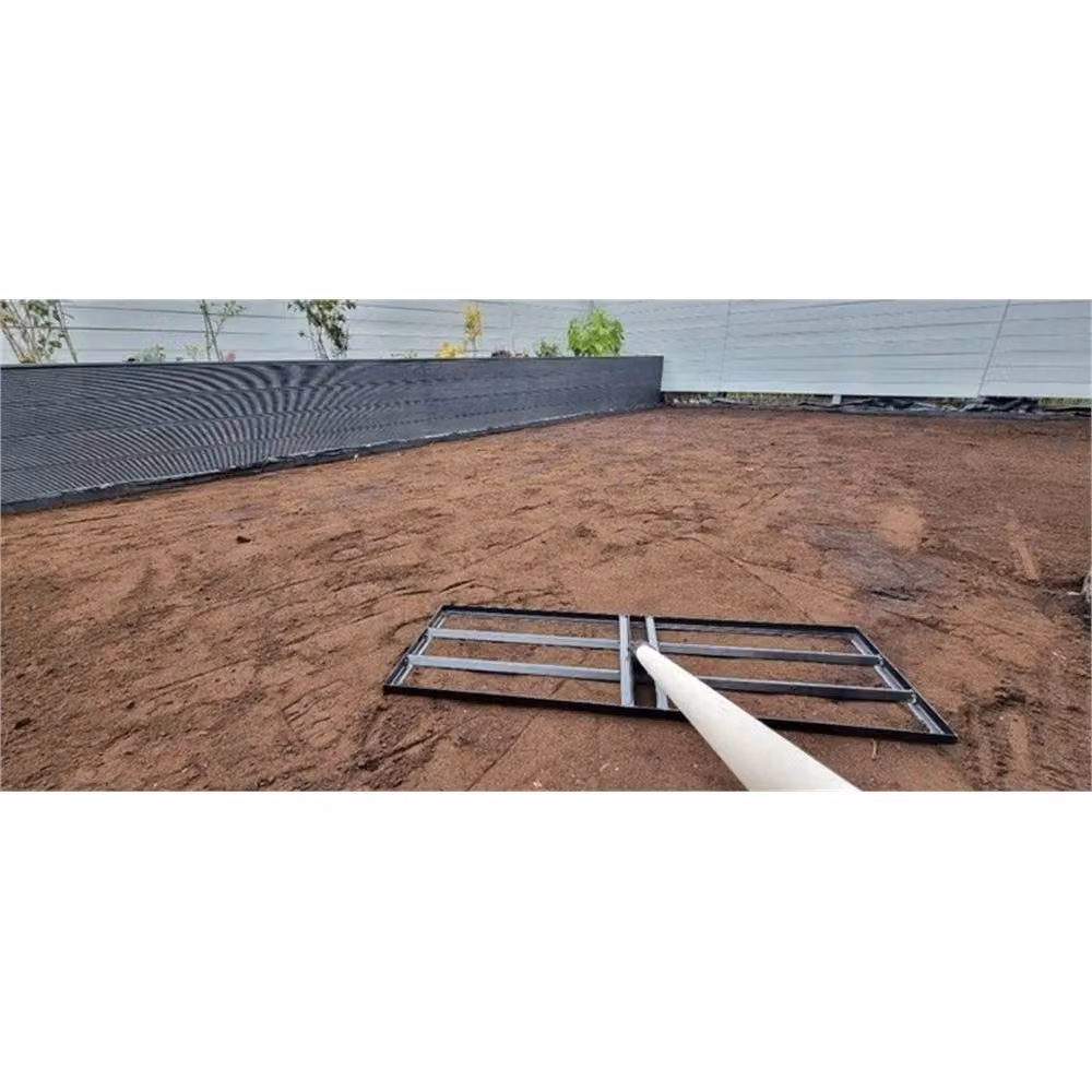 SPETLEK Black Lawn Leveler and Levelling Rake for Terrain and Grass, W: 90 cm, D: 30 cm – 3