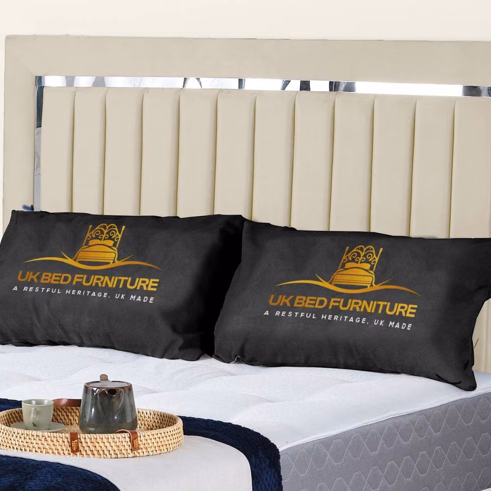 UK Bed Furniture Modern Upholstered Gas Lift Storage Bed in Beige, Size: 200 x 200 cm – 2