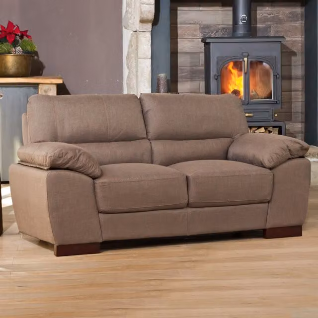 Artemis Home Westbrook 2 Seat Sofa in Brown Fabric