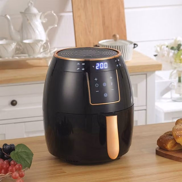 Livingandhome 5.5L Digital Screen Oil Free Air Fryer, Black