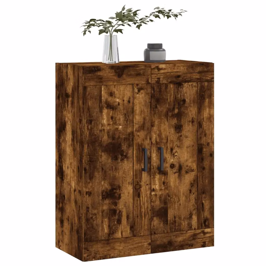 Berkfield Home Wall Mounted Smoked Oak Cabinet in Brown, W/D/H: 69.5 x 34 x 90 cm – 4