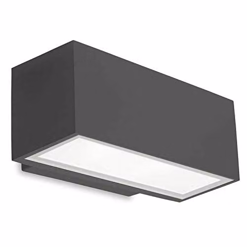 Netlighting Afrodita Outdoor LED Up and Down Wall Light, Grey, 1217lm, 4000K, IP65