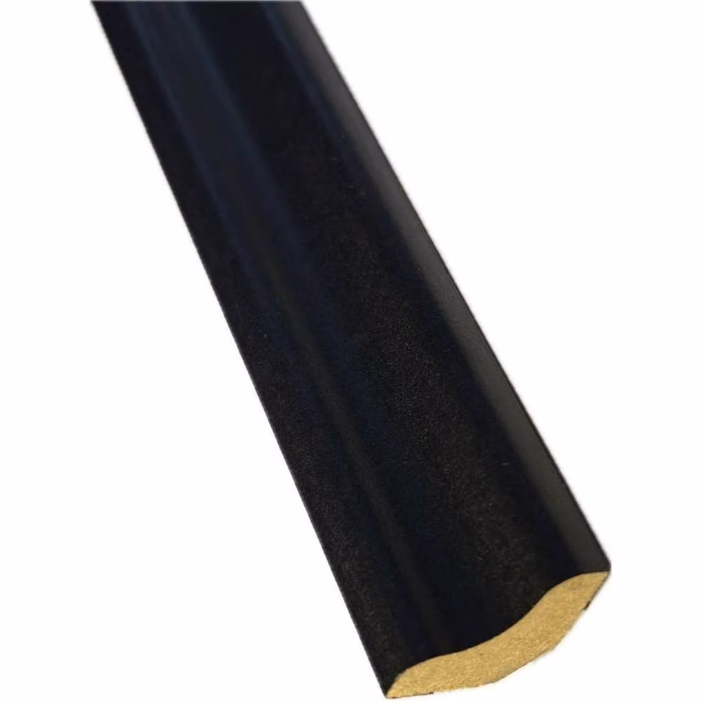 Vinyl Flooring UK Black Scotia Beading for Laminate and Wood Floors, 2.4m Length, Pack of 5 – 2