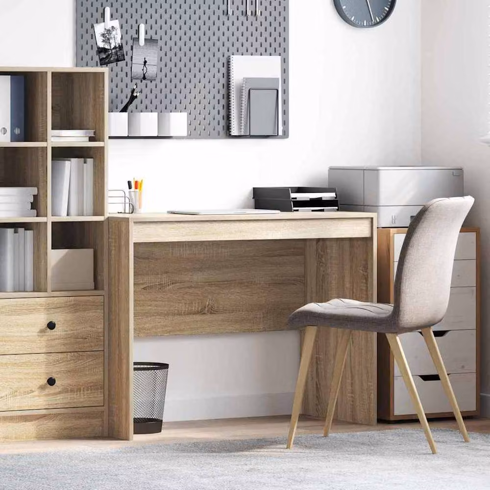 Berkfield Home Writing Desk in Sonoma Oak, W/D/H: 100 x 50 x 76 cm – 2