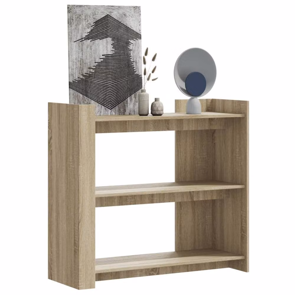 Berkfield Home Sonoma Oak Console Table in Light Brown, W/D/H: 100 x 35 x 90 cm – 2
