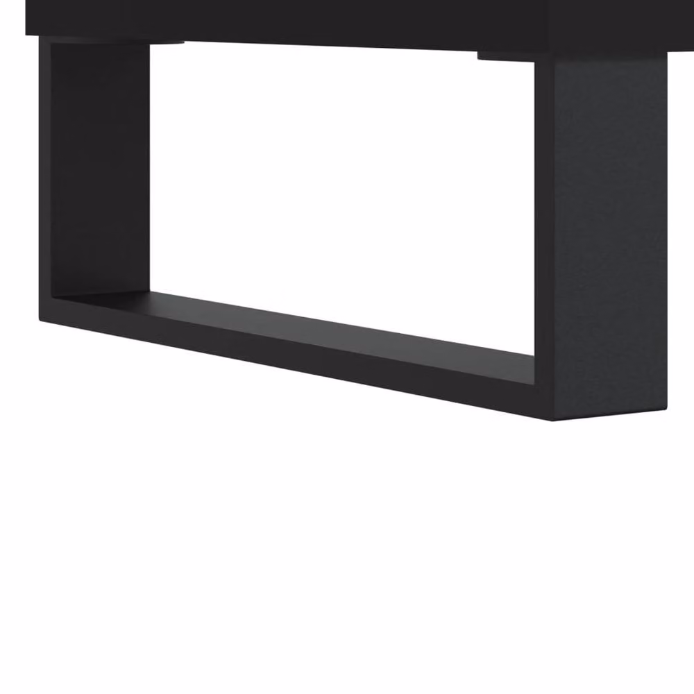 Berkfield Home Modern Nested Coffee Table Set of 2, Black, W/D/H: 50 x 46 x 50 cm – 6