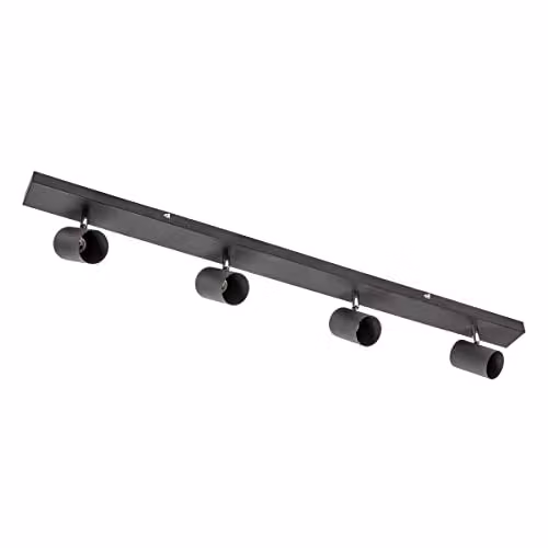 CGC Lighting Black Aluminium GU10 Four Head Adjustable LED Ceiling Bar Spotlight – 2