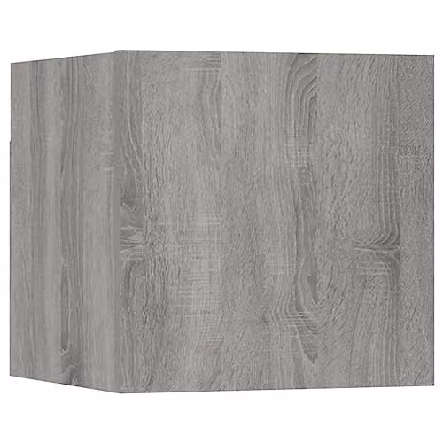 vidaXL Wall Mounted TV Cabinet in Grey Sonoma, W/D/H: 30.5 x 30 x 30 cm