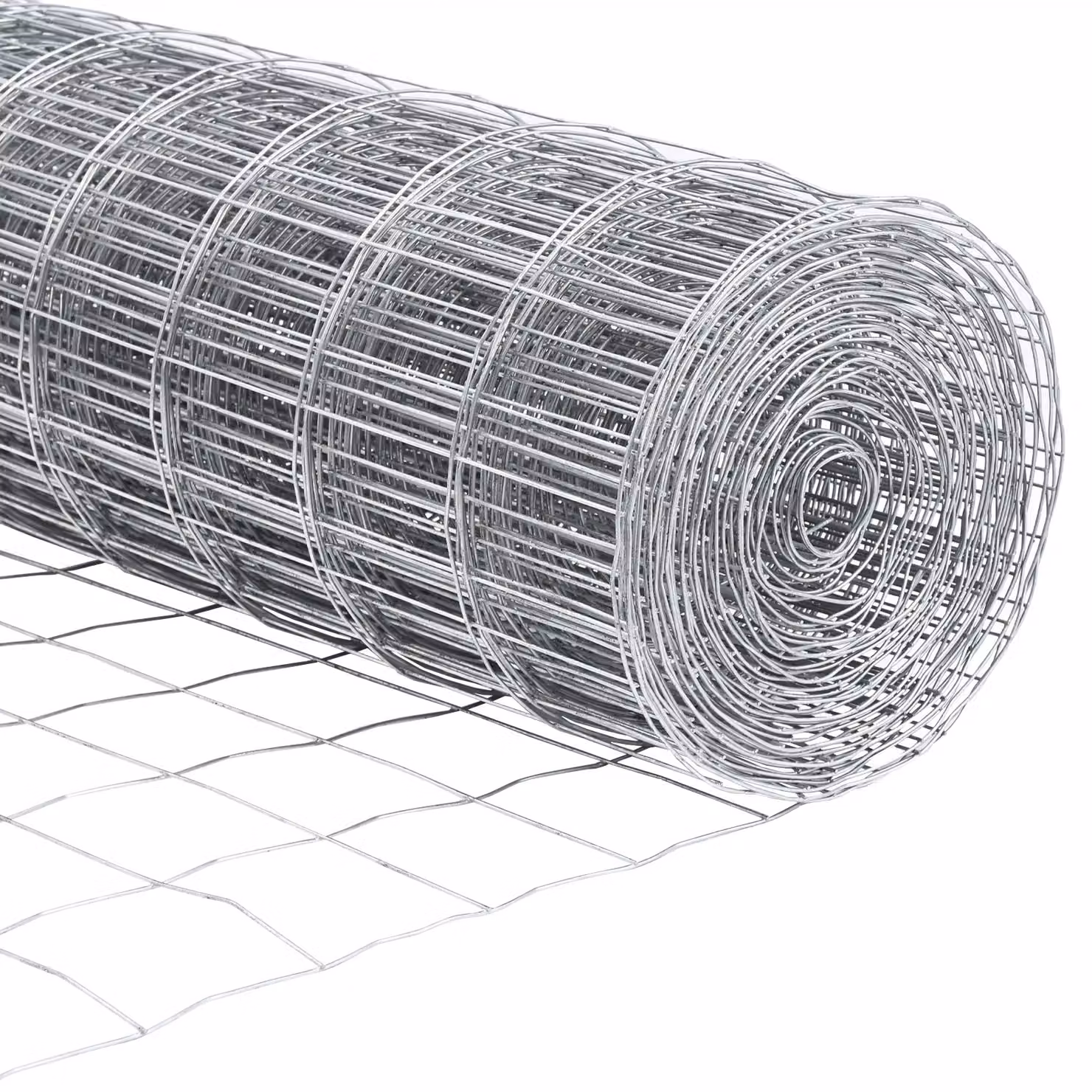 Berkfield Home Euro Fence with 7 Round Posts, Galvanised Steel, Silver, W: 10 m, H: 0.6 m – 3