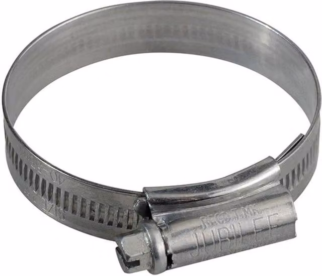 Jubilee Galvanised Steel Hose Clip in Metallic Silver