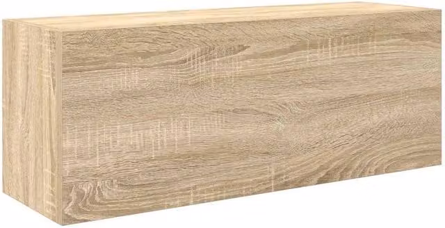 Berkfield Home Sonoma Oak Wall Mounted Bathroom Cabinet, Brown, W: 80 cm, D: 25 cm, H: 30 cm – 1
