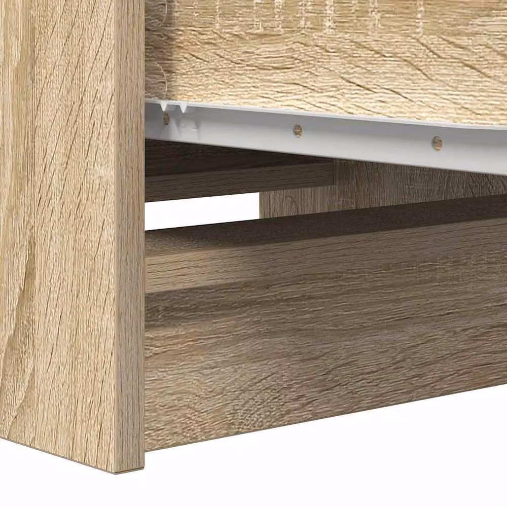 Berkfield Home Modern Sonoma Oak Sideboard in Beige, W/D/H: 37.5 x 35 x 99 cm – 2