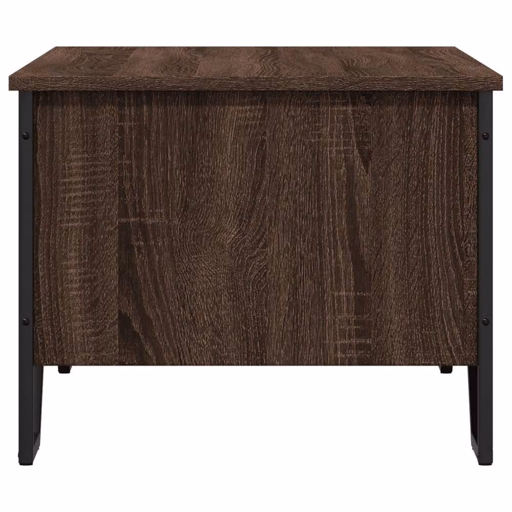 Berkfield Home Brown Oak Coffee Table, W/D/H: 100 x 51 x 40 cm – 4