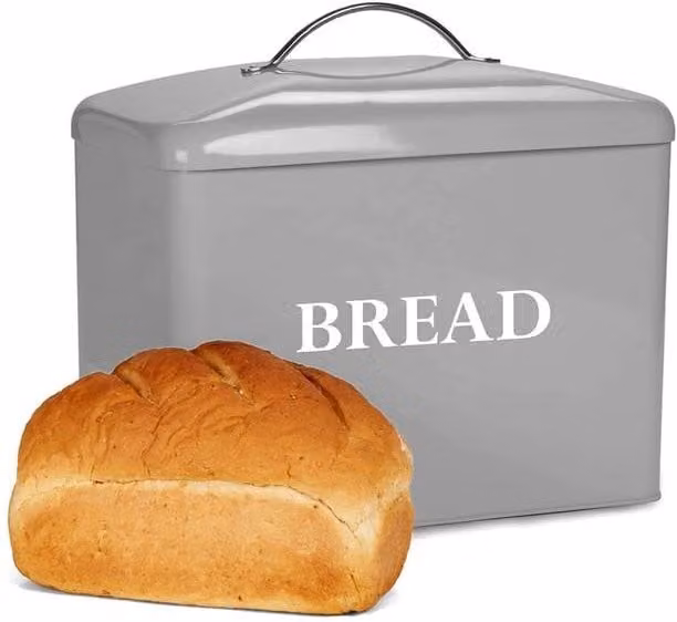 Andrew James Vintage Bread Bin in Grey