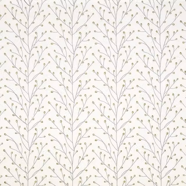 iLiv Whinfell Floral Cotton and Linen Fabric in Sage Green