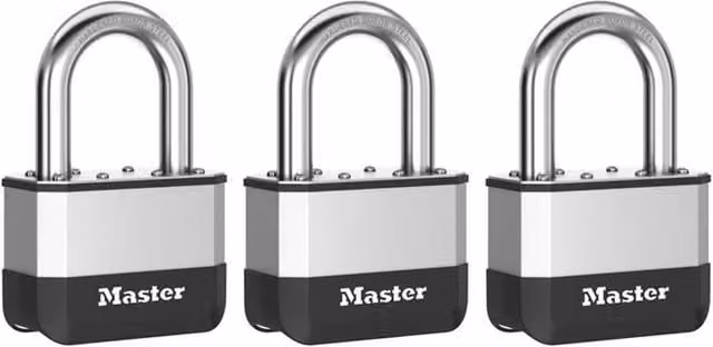 Master Lock Elite Laminated Padlock in Black, 67mm