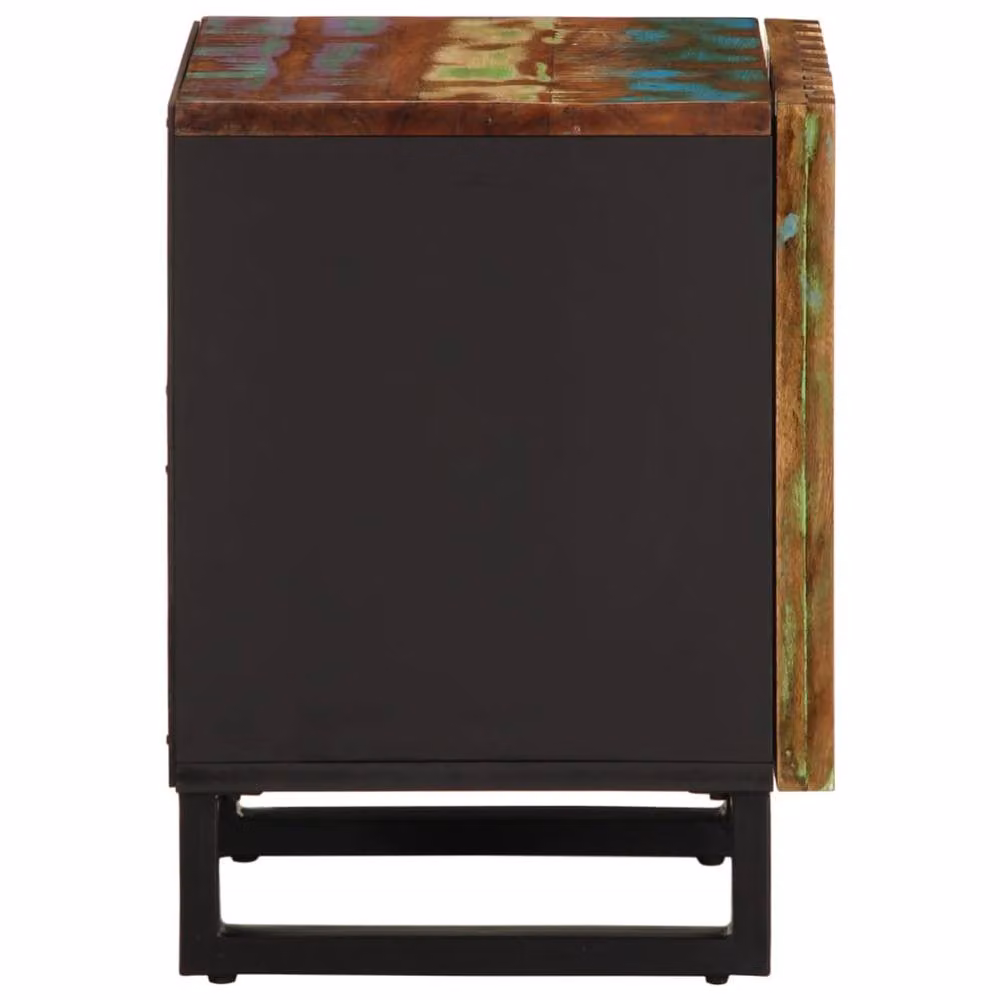 Berkfield Home Set of 2 Reclaimed Solid Wood Bedside Cabinets in Brown, W: 40 cm, D: 34 cm, H: 46 cm – 4