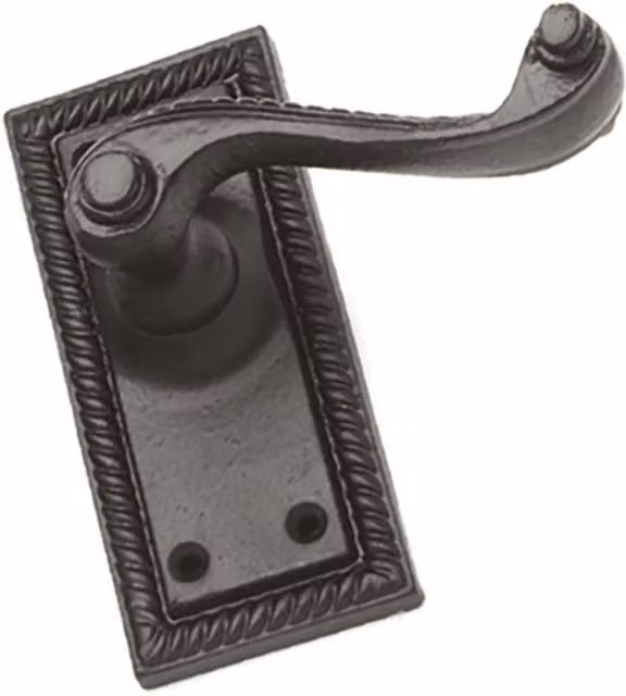Golden Grace Door Handles in Black